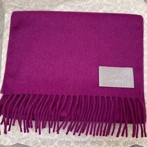 Coach Wool & Cashmere Fringed Scarf